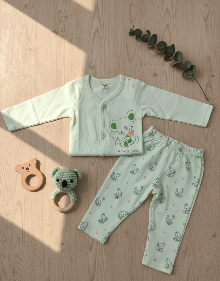 Green Bear Baby Co-ord Set