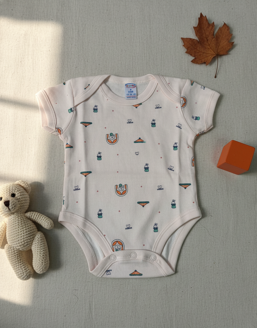 Peach Baby Joy Onesies Baby Set