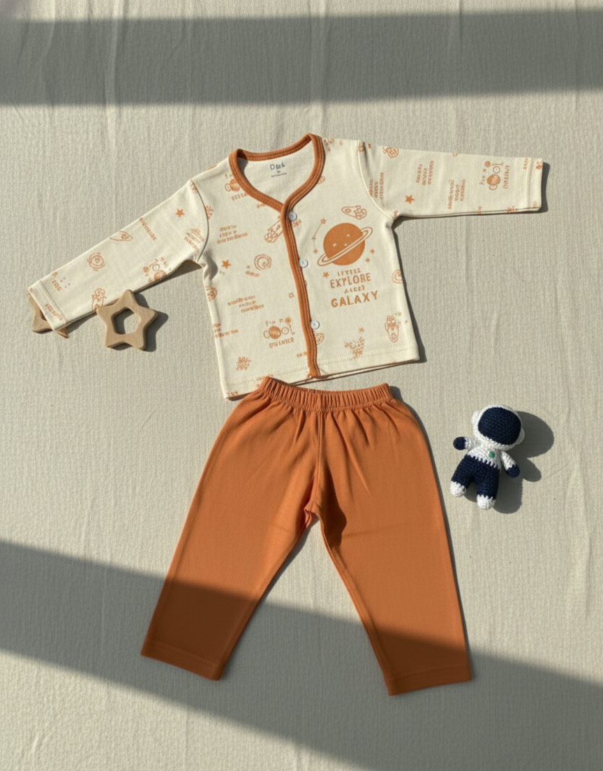 Burnt Orange Planet Baby Co-ord Set