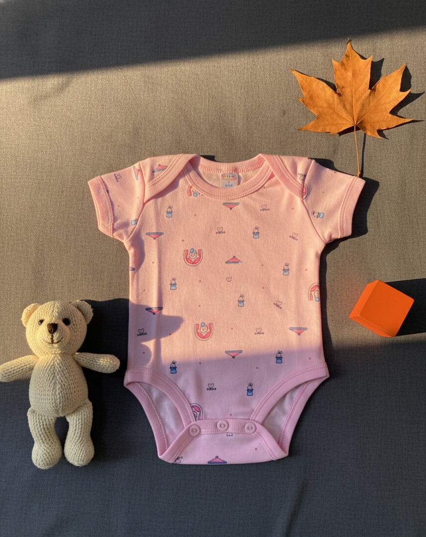 Pink Baby Joy Onesies Baby Set