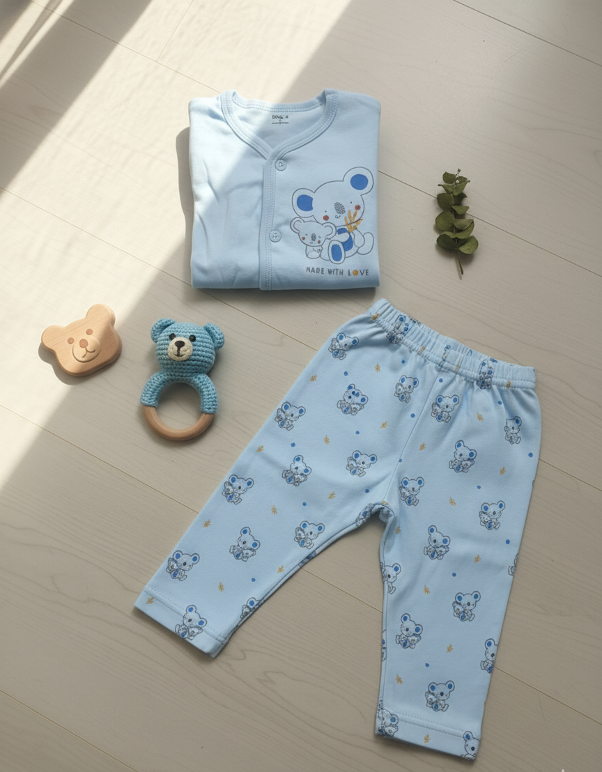 Blue Bear Baby Co-ord Set
