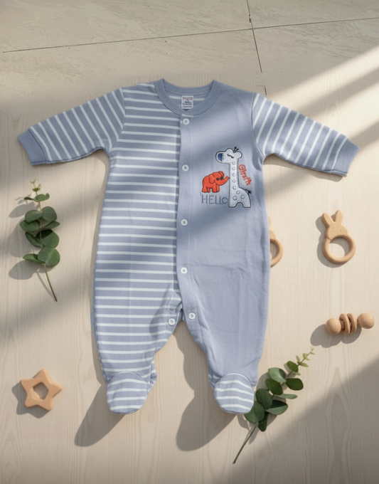 Blue Baby Romper