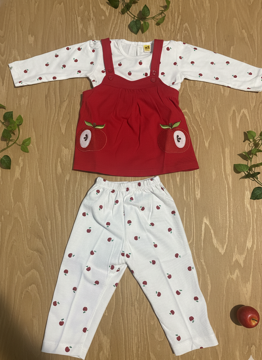 Red Apple Jumper Baby Set