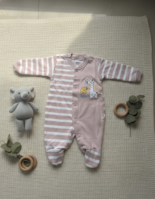 Dusty Soft Pink Baby Romper