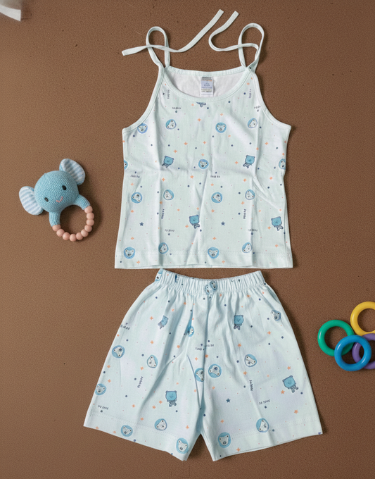 Light Blue Pajama Baby Set