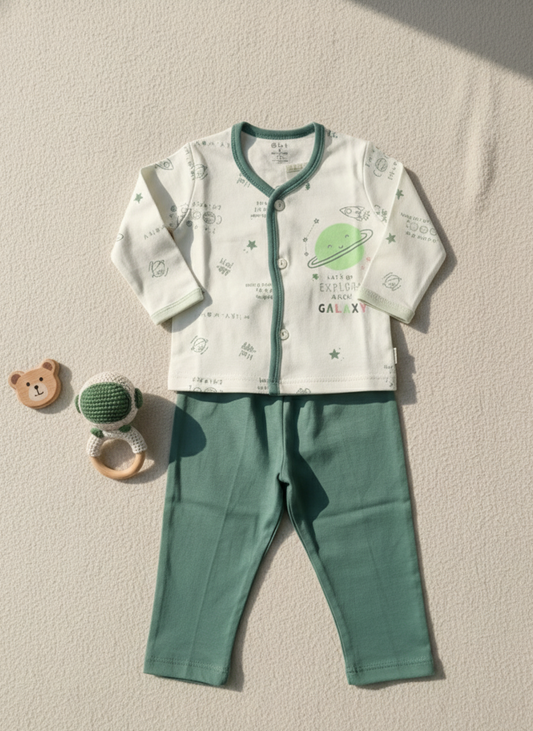 Sage Green Planet Baby Co-ord Set