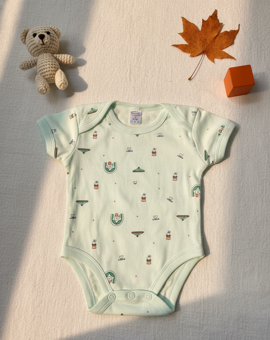 Light Green Baby Joy Onesies Baby Set