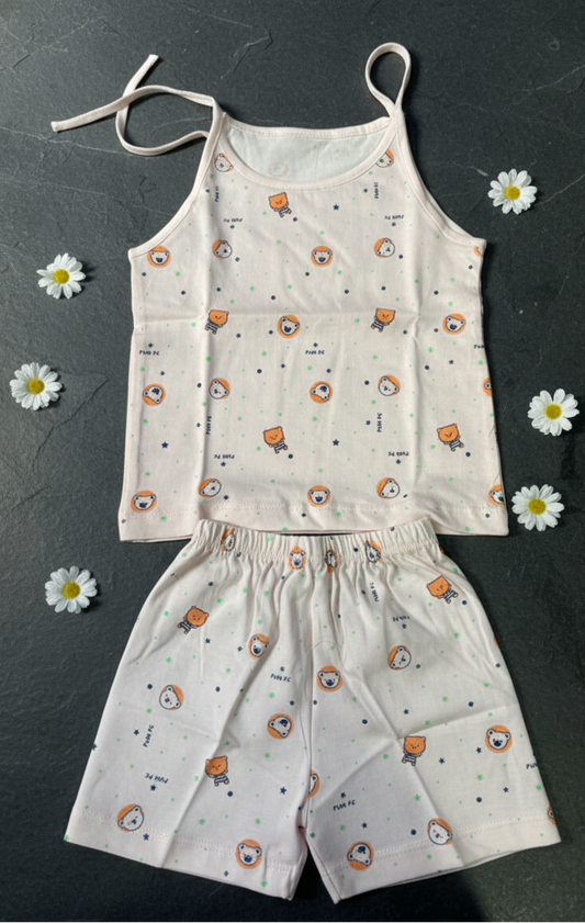 Light Orange Baby Pajama Set