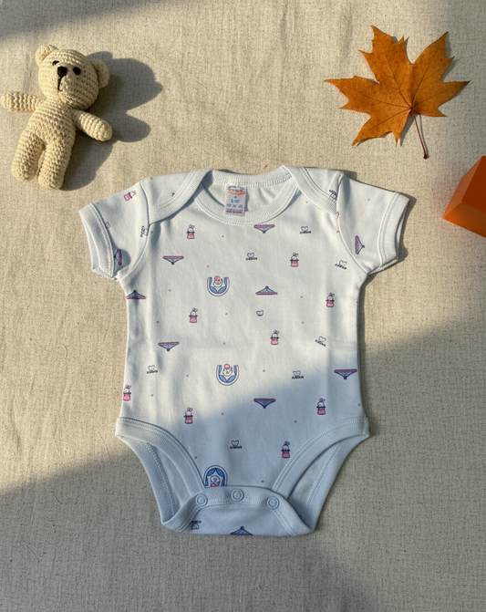 Light Blue Baby Joy Onesies Baby Set