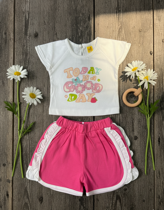 Pink Tee & Short Set